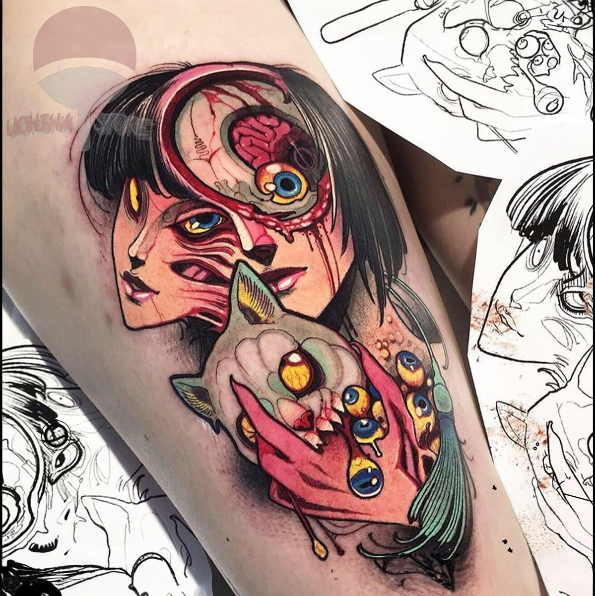 Japanese Evil Kawakami Tattoo - Uchiha Store