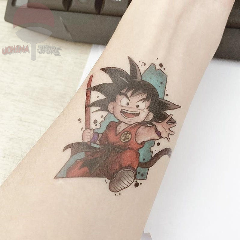 Son Goku Temporary Tattoo - Uchiha Store