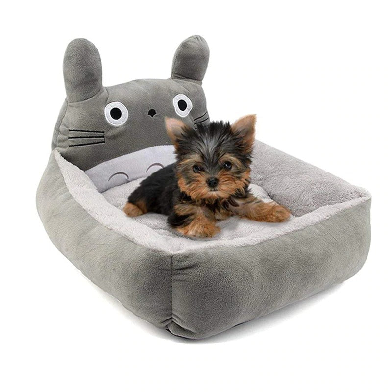 Totoro Plush Pet Bed w/ Removable Pillow