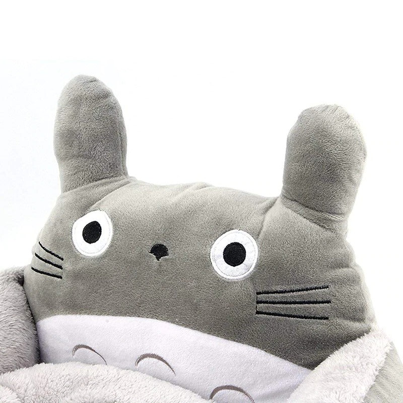 Totoro Plush Pet Bed w/ Removable Pillow