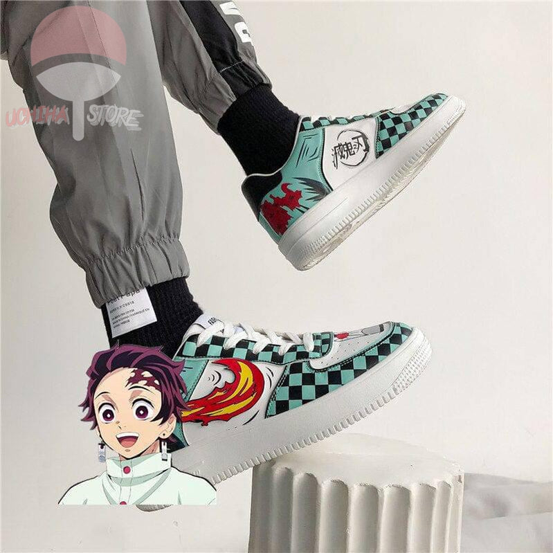 Tanjiro Kamado Demon Slayer Sneakers - Uchiha Store