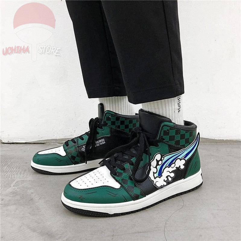 Tanjiro Kamado High Top Sneakers - Uchiha Store