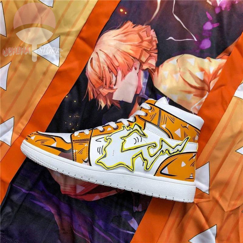 Zenitsu Agatsuma Demon Slayer High Rise Sneakers - Uchiha Store