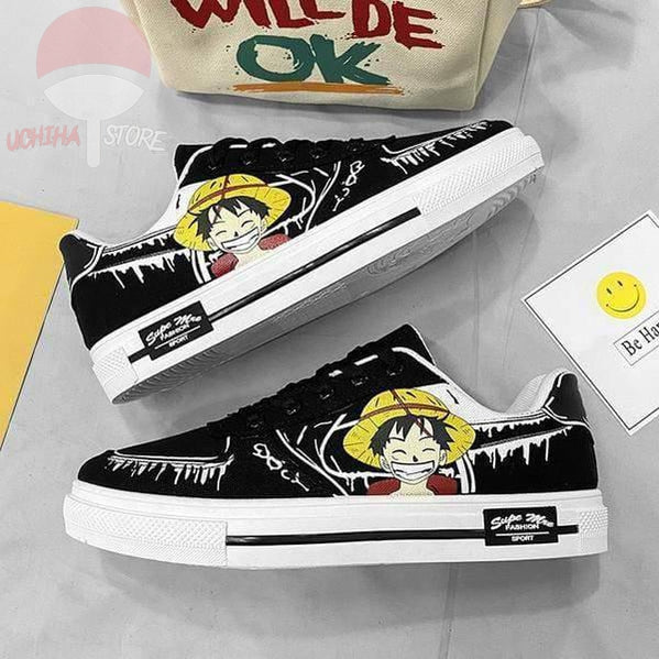 Luffy Sneakers Black/White - Uchiha Store