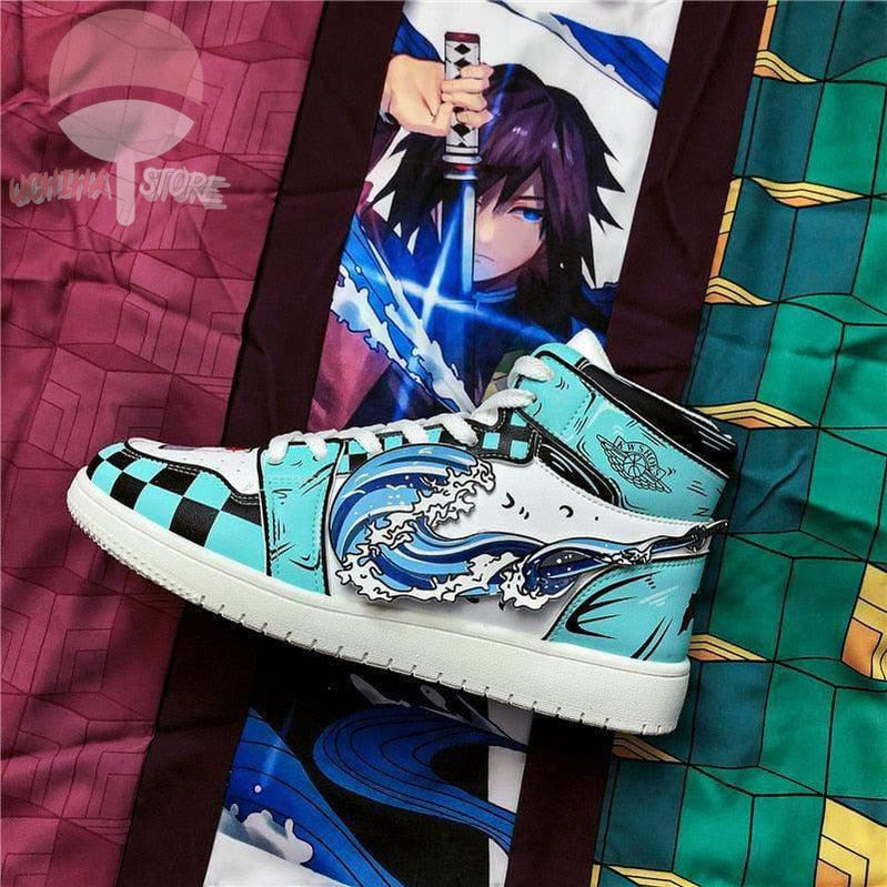 Giyu Tomioka Demon Slayer Sneakers Low/Top - Uchiha Store