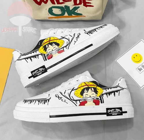 Luffy Sneakers Black/White - Uchiha Store