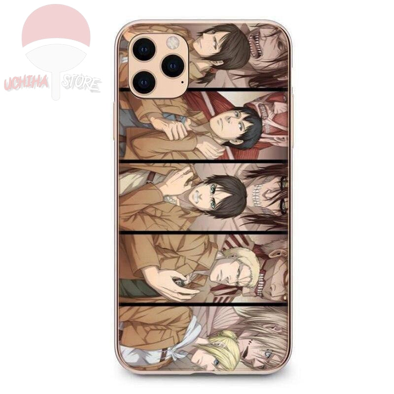 Attack on Titan Cast iPhone Case - Uchiha Store