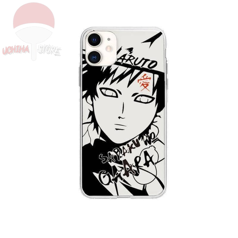 Gaara Painted White/Black iPhone Case - Uchiha Store