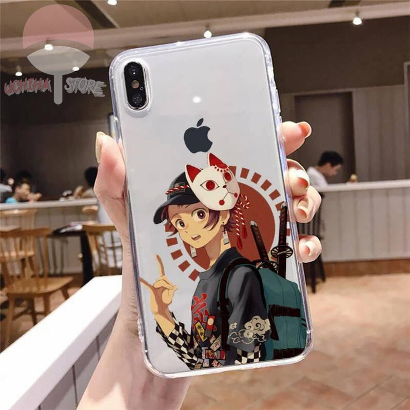 Tanjiro Mask iPhone Case - Uchiha Store