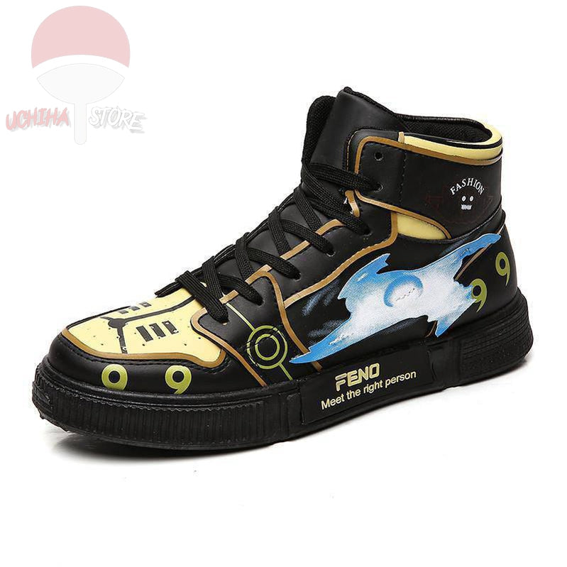 Naruto x Mid-Top Sneakers - Uchiha Store