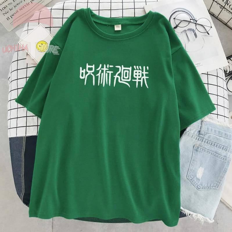 Jujutsu Kaisen Letters T-shirt - Uchiha Store