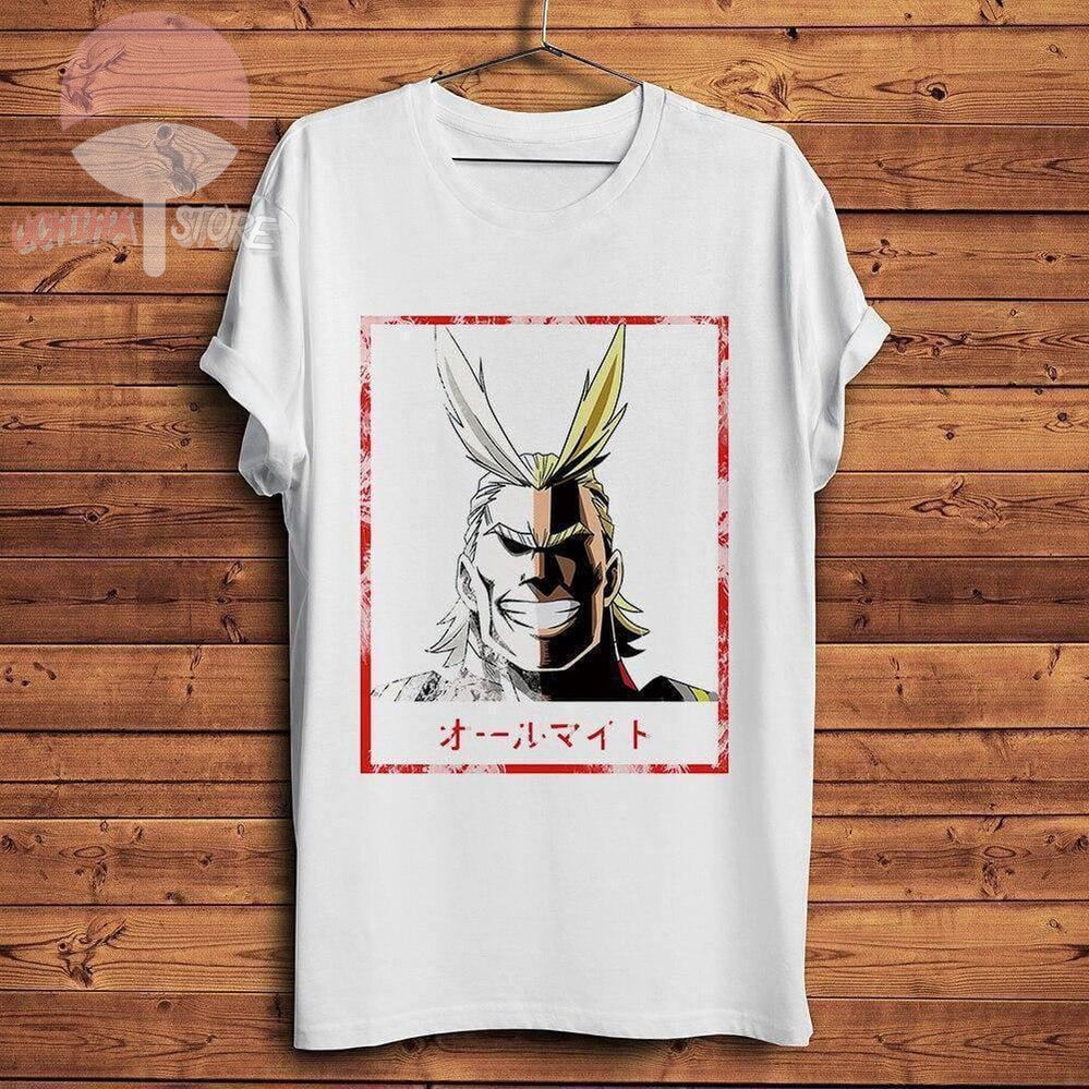 All Might Half Colored T-shirt - Uchiha Store