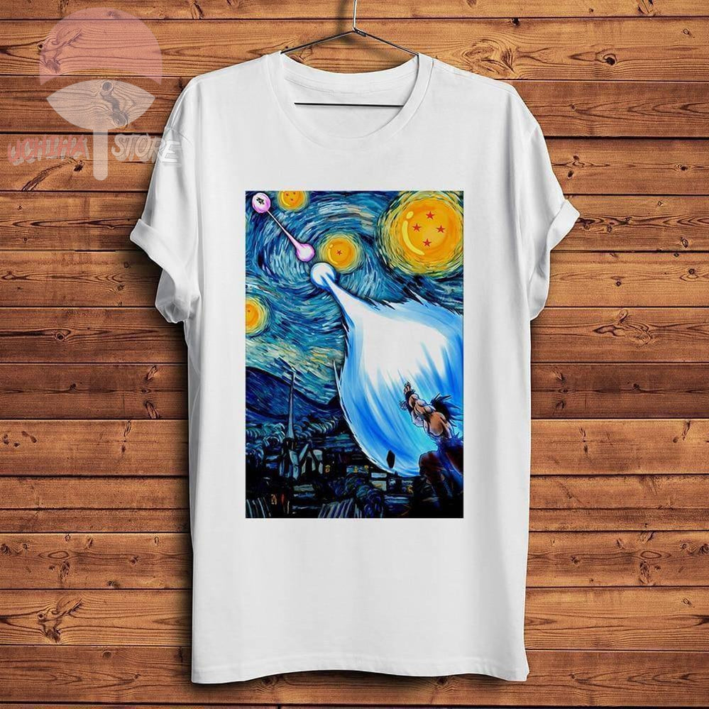 Starry Night Kamehameha T-shirt - Uchiha Store