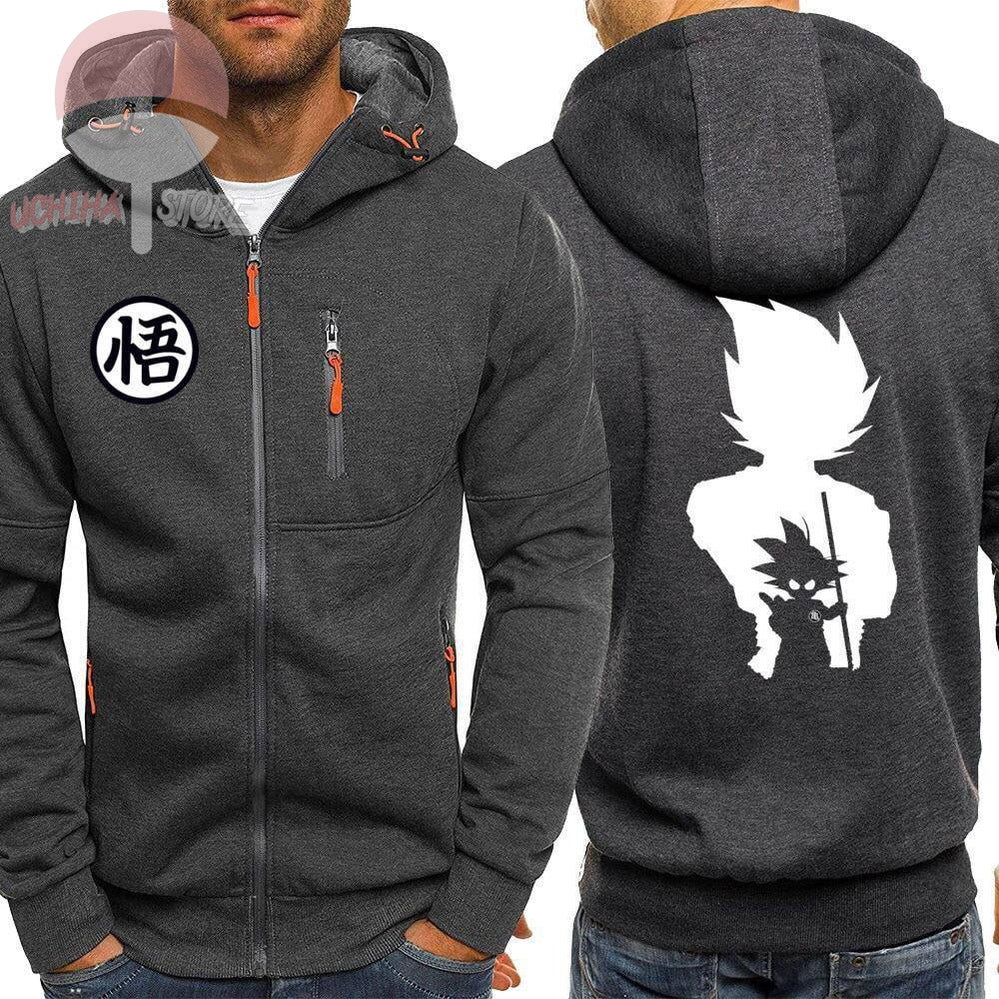 DBZ Hooded Hoodie Coat - Uchiha Store