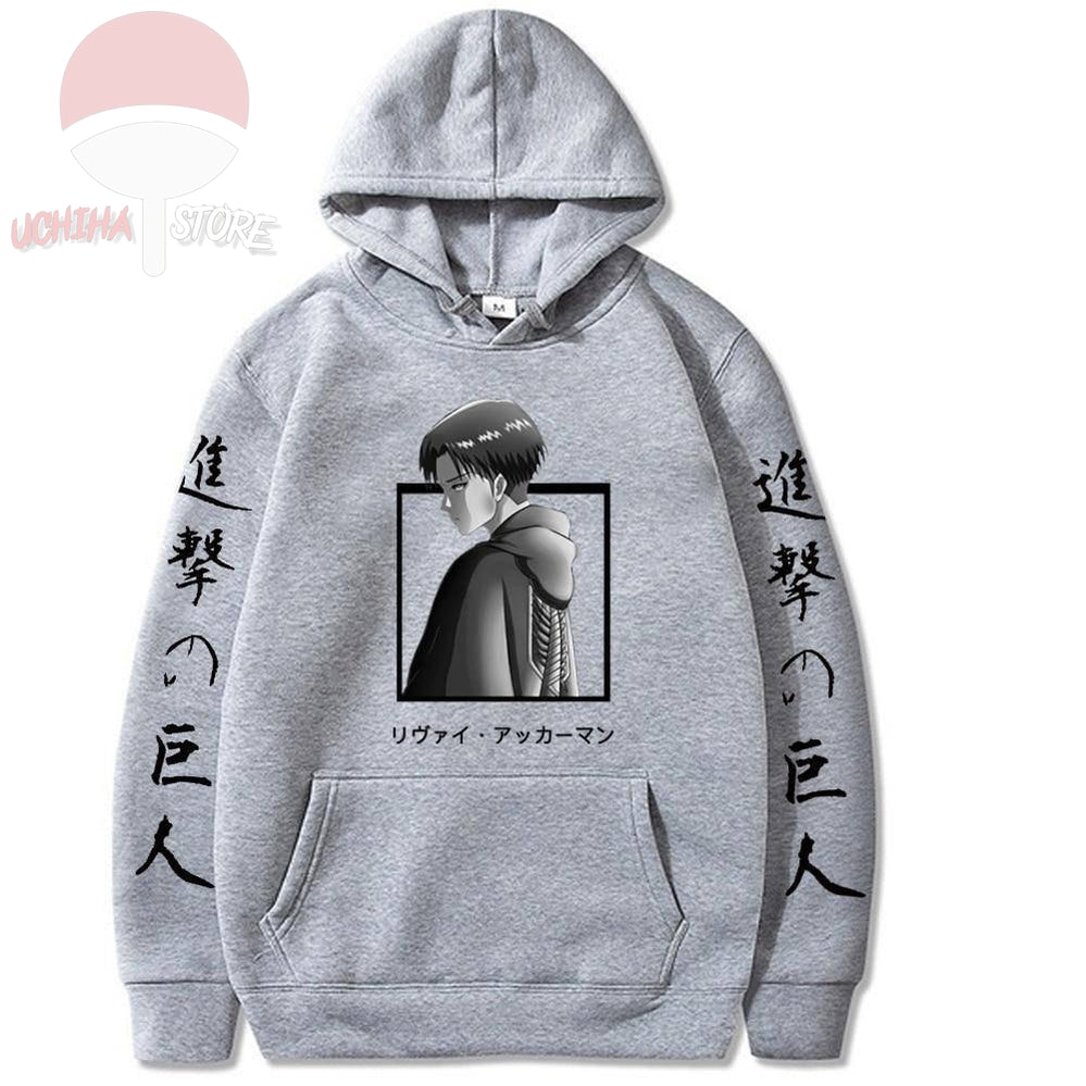 Levi Back AOT Hoodie - Uchiha Store