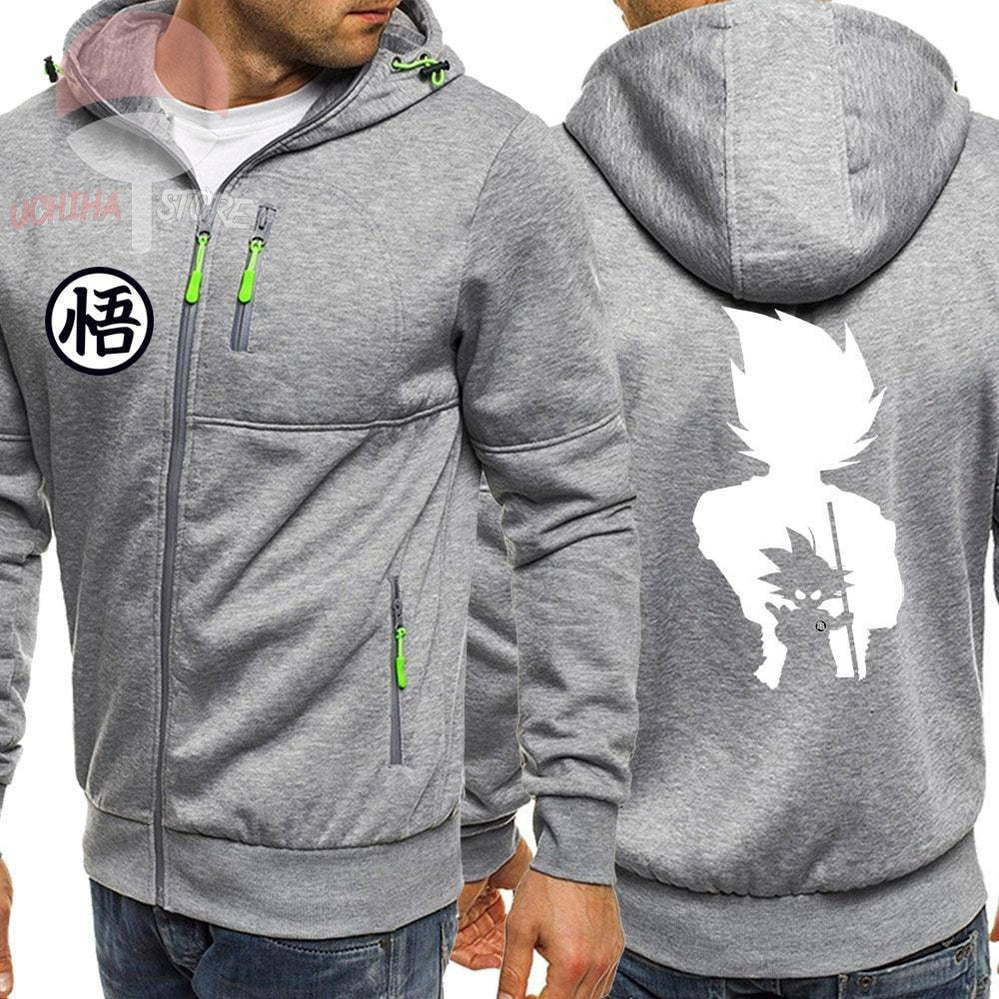 DBZ Hooded Hoodie Coat - Uchiha Store