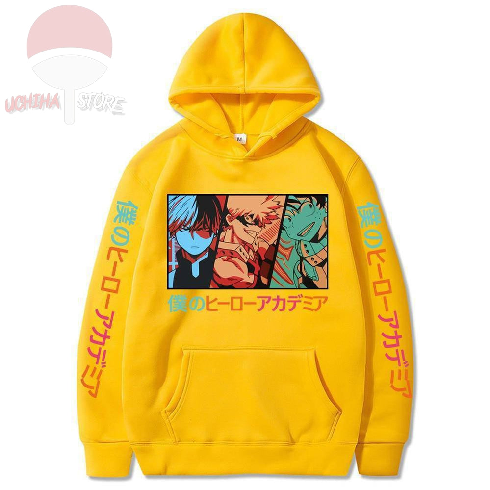 Trio My Hero Academia Hoodie - Uchiha Store