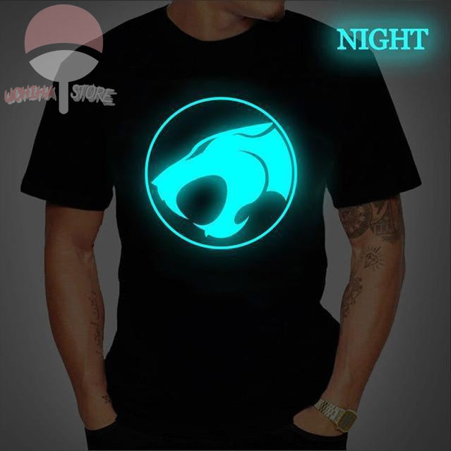 Thunder Cat Luminous Glow in The Dark T-Shirt - Uchiha Store