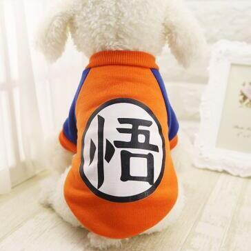 Goku Long Sleeve Sweater for Pets with Matching Hooman Goku Gi Tee