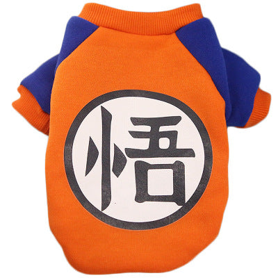 Goku Long Sleeve Sweater for Pets with Matching Hooman Goku Gi Tee