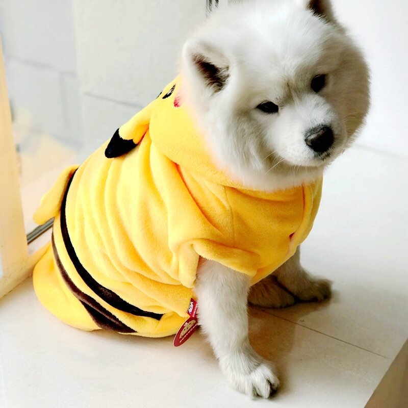 Pikachu Dog & Cat PLUSH Winter Hoodie