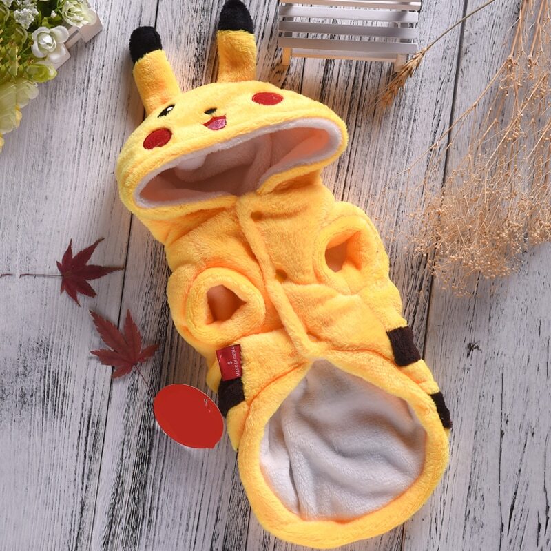 Pikachu Dog & Cat PLUSH Winter Hoodie