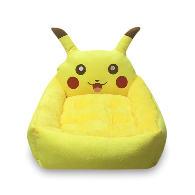 Pikachu Plüsch-Haustierbett mit herausnehmbarem Kissen