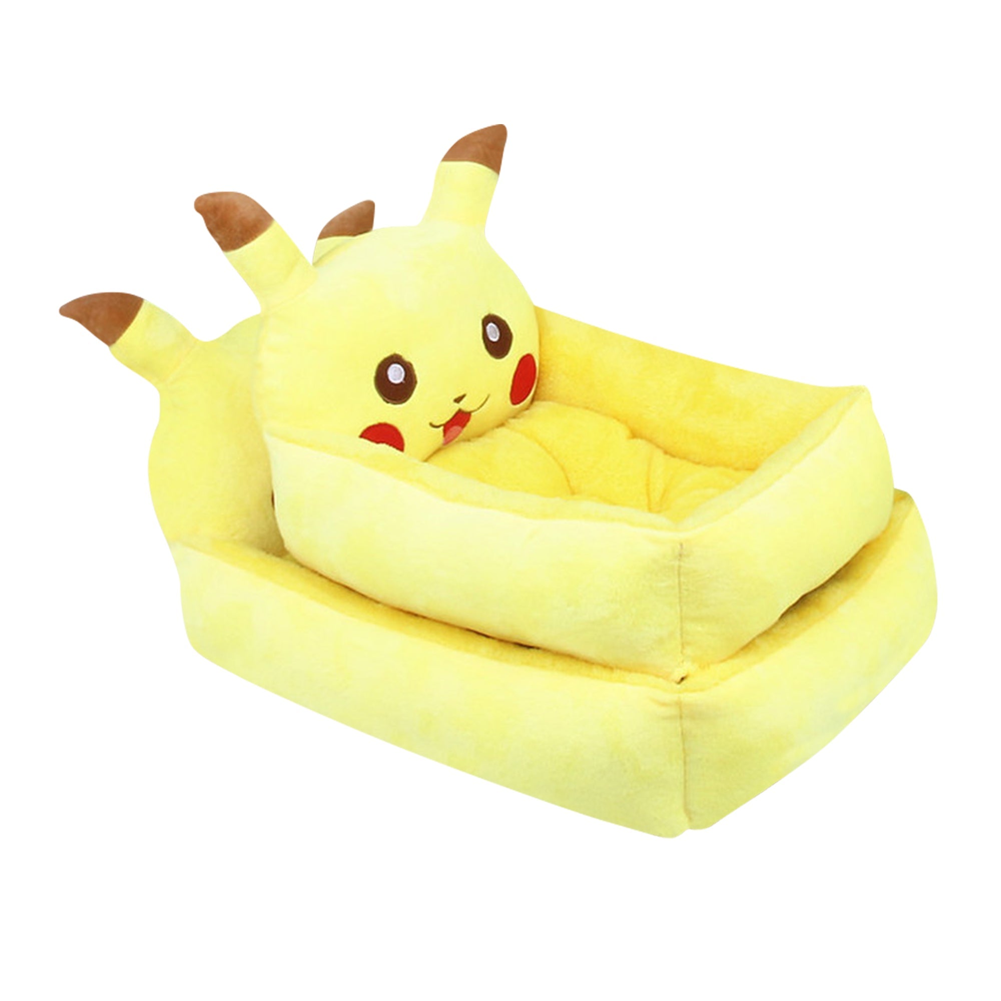 Pikachu Plush Pet Bed w/ Removable Pillow